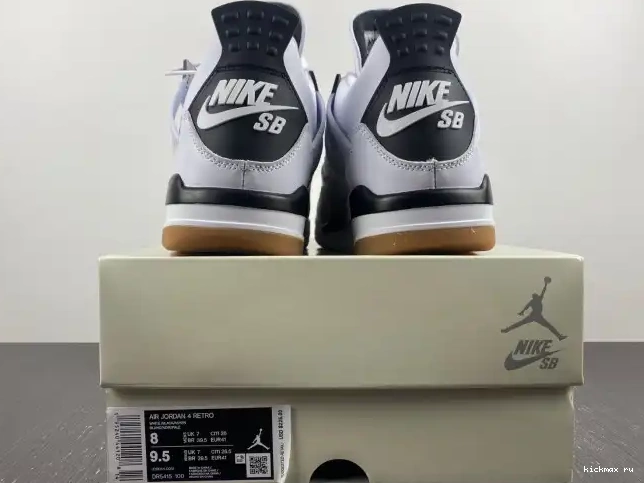 Rep Kickmax Retro 4 DR5415-100 SB Jordan 0613
